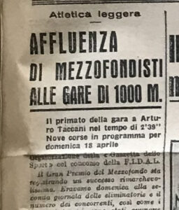 titolo gazzetta vittoria taccani