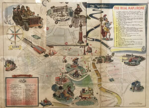 mappa roma alleata con dettaglio mussolini